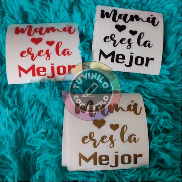 Adhesivo decorativo con mensaje para el Día de la Madre